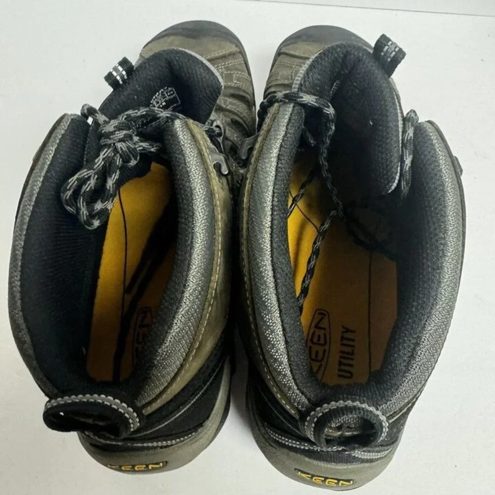 Keen Mens Flint Mid Steel Toe Boot Gray Size 13 M